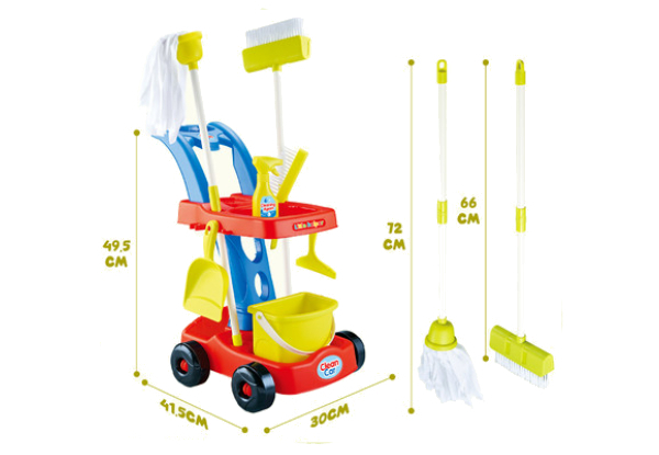 Eight-Piece Kids House Cleaning Playset