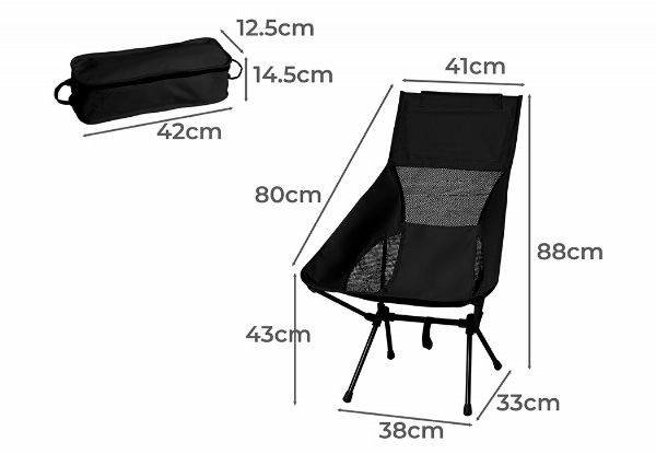 Levede Portable Camping Chair - Two Colours Available