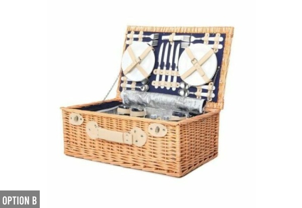 Picnic Set with Blanket - Two Styles Available & Option for Two-Pack