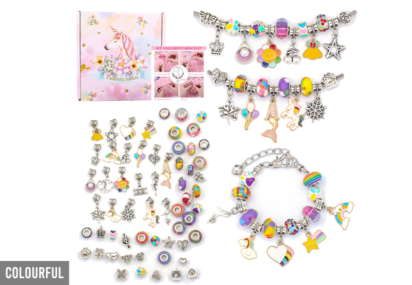 63-Piece DIY Charm Bracelet - Six Colours Available