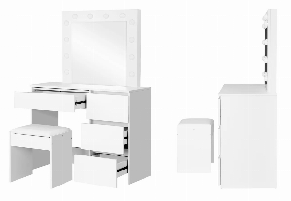 USB-Powered LED Dressing Table Set - Available in Two Options
