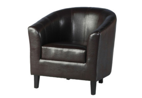Nora PU Leather Tub Chair - Two Colours Available