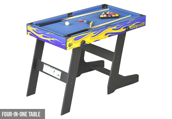 Four-In-One Game Table incl. Table Tennis, Foosball, Hockey & Pool - Option for Soccer Game Table Available