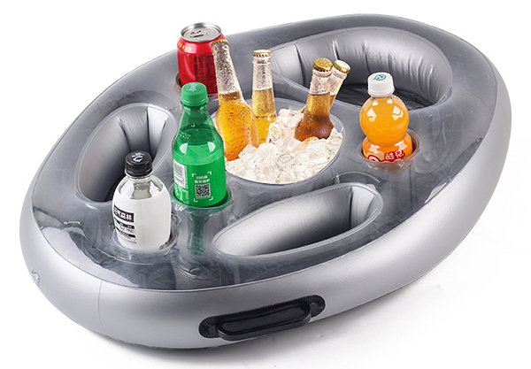 Inflatable Floating Drink Holder Tray