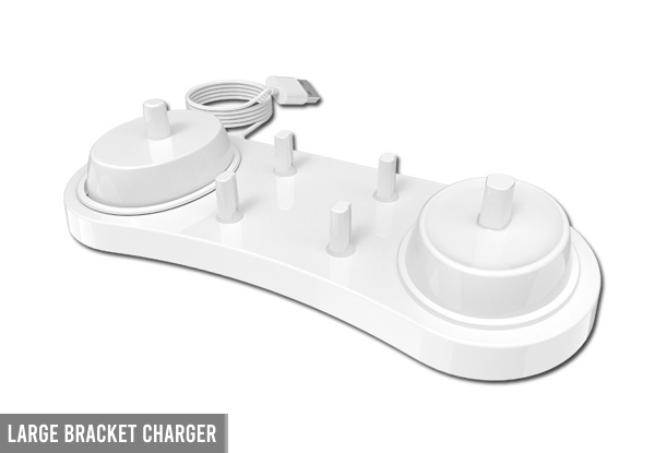 Electric Toothbrush USB Charger Dock Compatible with Braun & Oral B - Available in Two Styles & Option for Two-Pack