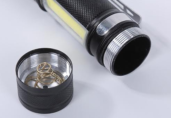Two-in-One Mini LED & COB Tactical Flashlight with Clip