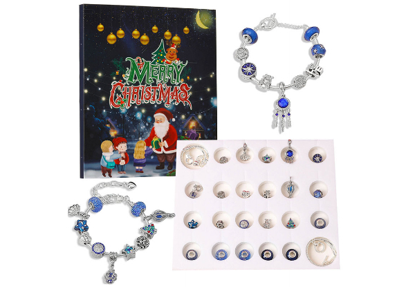 DIY Bracelet Charm 24 Days Countdown Christmas Advent Calendar - Option for Two