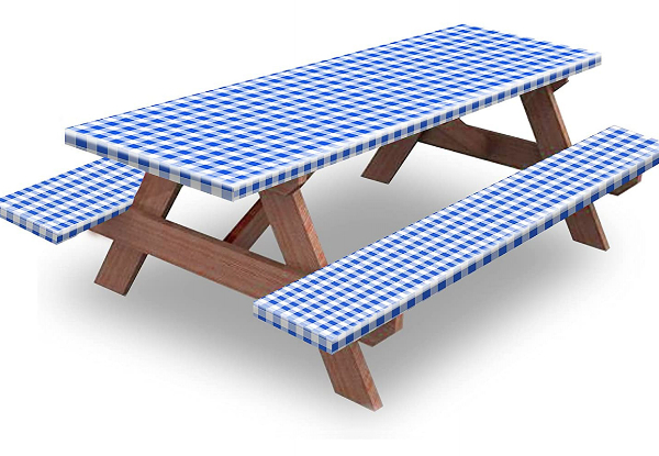 Three-Piece Outdoor Table & Bench Seat Covers Set - Available in Three Colours & Option for Two Sets