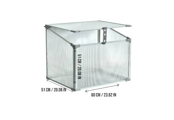 Mini Aluminium Frame Greenhouse with Roof Vent - Available in Two Sizes