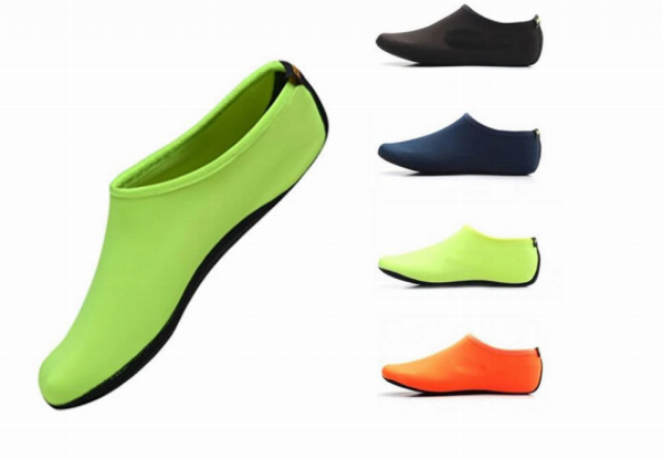 Slip-On Beach Shoes - Four Colours,  Four Sizes, & Option for Two Available with Free Delivery