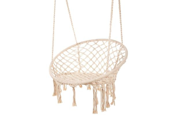 Nordic Style Handmade Macrame Swing Hammock Chair - Three Colours Available
