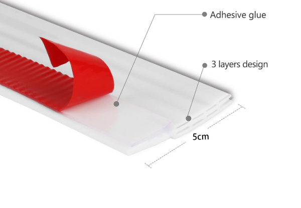 Easy Fix Silicone Door Seal 100cm Strip