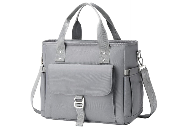 Large Lunch Tote Bag with Removable Shoulder Strap & Side Pockets - Available in Three Colours & Option for Two