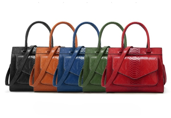 Snake Print Handbag - Five Colours Available