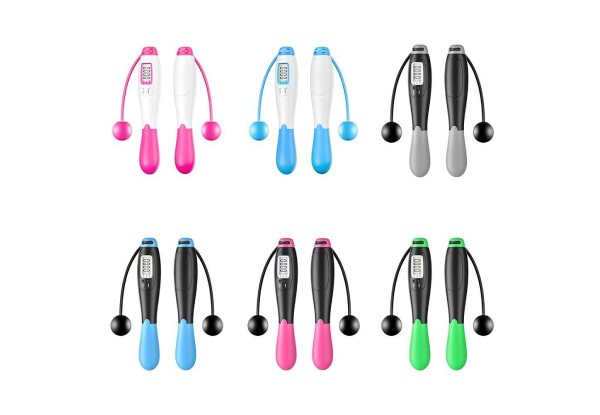 Digital Cordless Jump Rope - Six Colours Available & Option for Two-Pack
