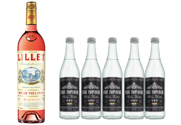 Lillet Rose & Five East Imperial Soda Waters
