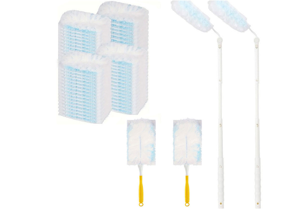 30-Piece Disposable Duster Refill with Handle Set - Option for Two Sets