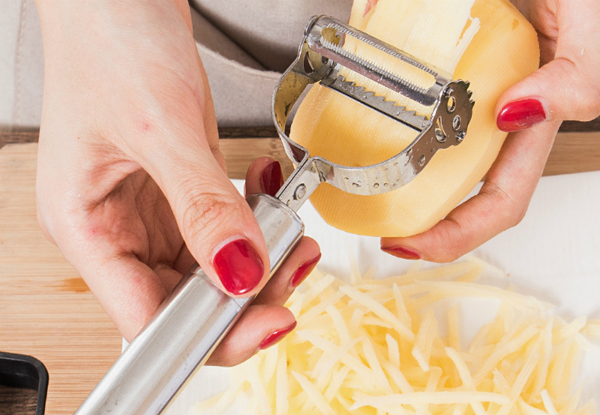 Two-in-One Stainless Steel Peeler & Grater - Option for Two with Free Delivery