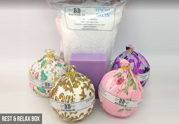 Bath Bomb & Salts Gift Box - Three Options Available