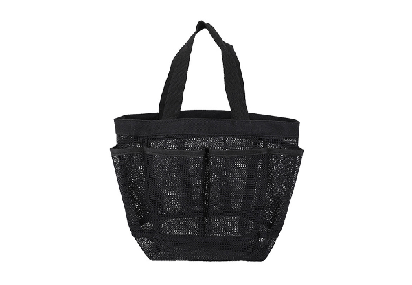 Portable Seven-Pocket Mesh Caddy Shower Bag - Option for Two