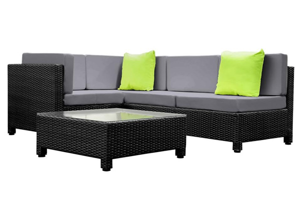 Vincenza Four-Seat Outdoor Lounge Suite incl. Two Cushion Covers