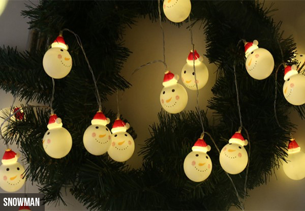 Santa or Snowman LED Lights