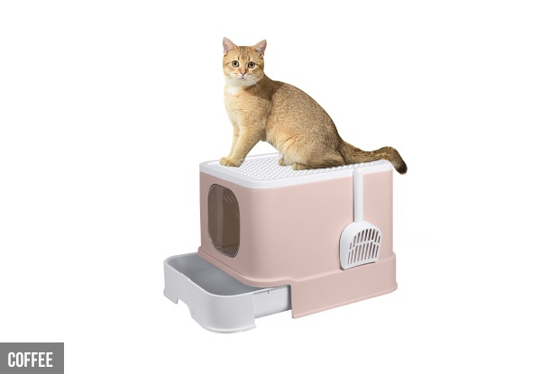 Enclosed Cat Litter Box - Four Colours Available