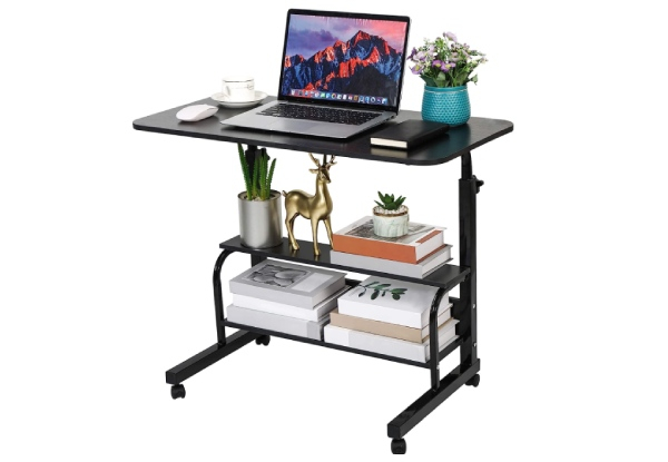 60cm Computer Desk Laptop Table with Wheel - Two Colours Available