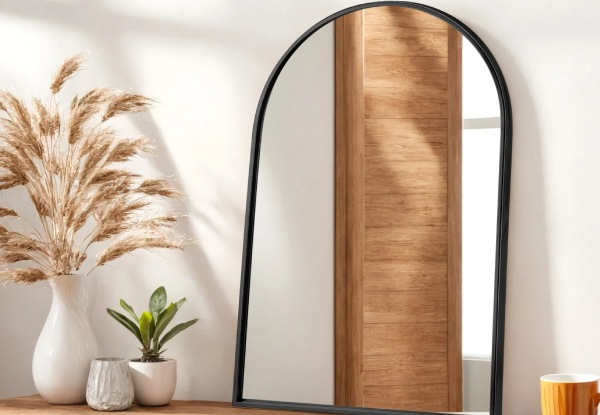 Large Arch Wall Vanity Mirror - Two Colours Available