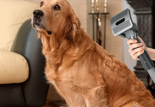 Dog Pet Grooming Vacuum Brush Kit Compatible with Dyson - Available in Two Styles & Option for Two Sets
