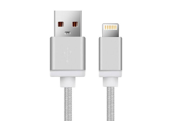 1.5m 8-Pin USB High Speed Charge Cable Compatible with iPhone - Three Colours Available with Free Delivery