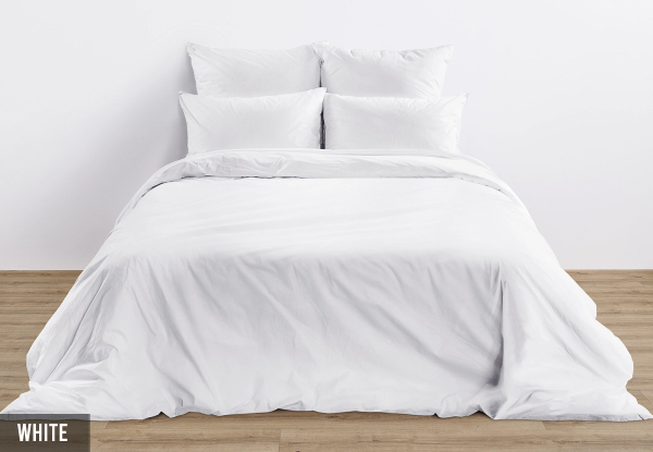 Winkl Cotton Tencel Duvet Cover Set - Available in Five Colours & Three Sizes