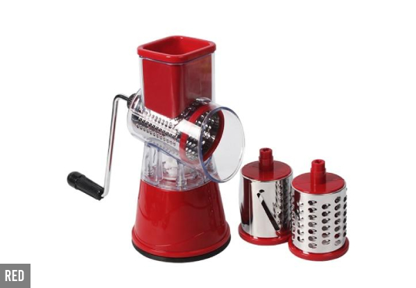 Manual Multifunctional Round Mandoline Slicer Grater - Three Colours Available