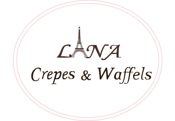 Two Fresh Sweet Crepes with Ice Cream & Cream - Option for Two Waffles or Savoury Crepes