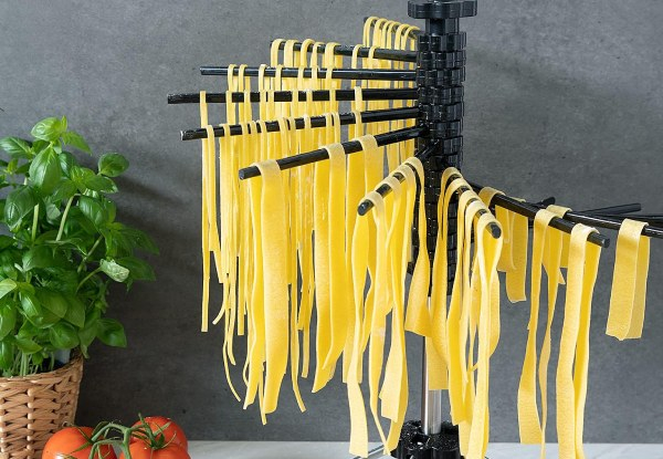 Rotating Pasta Drying Rack with 14 Rods