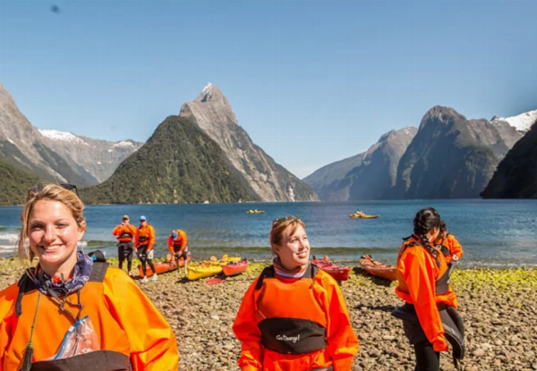 4.5-Hour Milford Sound Sea Kayaking Experience for One Person - Options for 4-Hour Sea Kayak & Milford Sound Cruise & for up to Four People