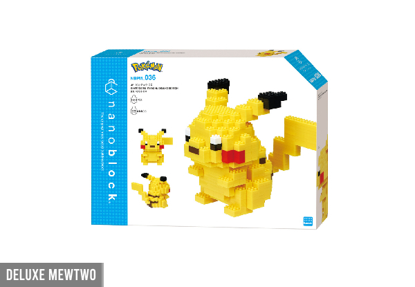 Nanoblock Pokemon Range - Three Options Available