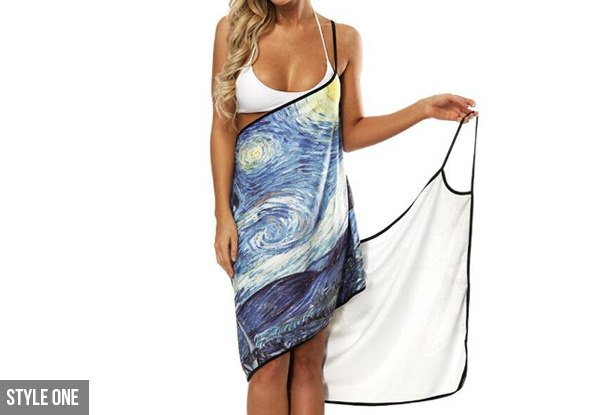 Sand-Free Beach Towel Wrap with Free Metro Delivery
