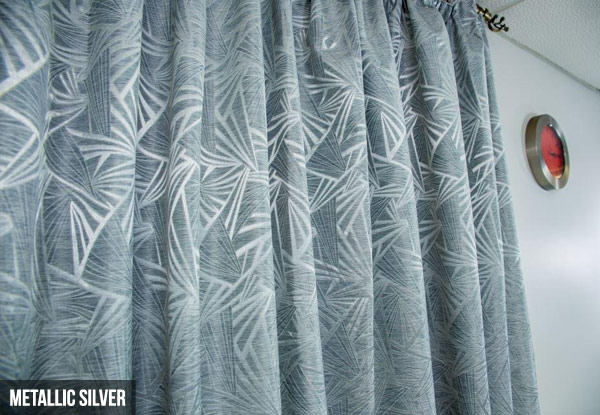From $39.95 for 100% Blockout Thermal-Coated Readymade Curtains – Four Designs Available