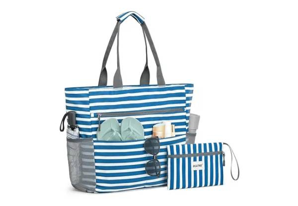 Foldable Sandproof Beach Tote Bag - Two Colours Available