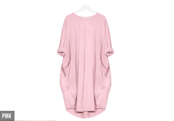 Comfy Casual Dress  - Four Colours & Five Sizes Available with Free Delivery