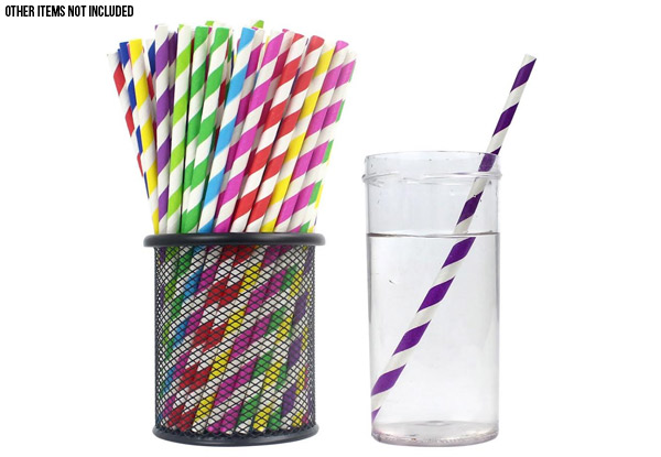200-Piece Biodegradable Drinking Straws