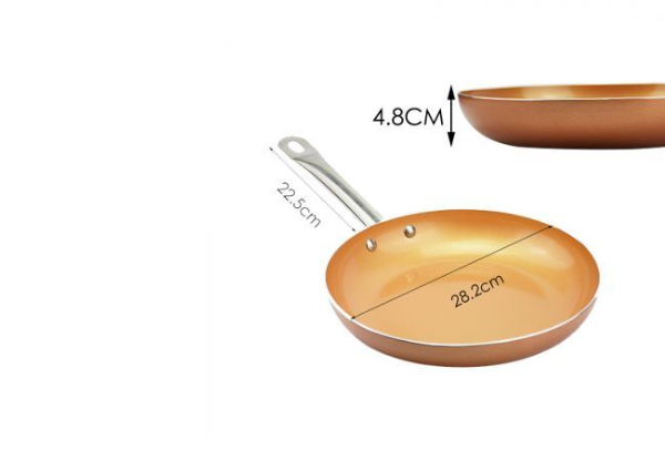 28.2cm Non-Stick Stainless Steel Frying Pan