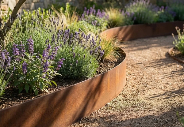 Flexible Garden Edging Metal Landscape Border - Available in Two Sizes