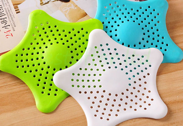 Two-Pack Star-Shaped Drain Hair Catcher