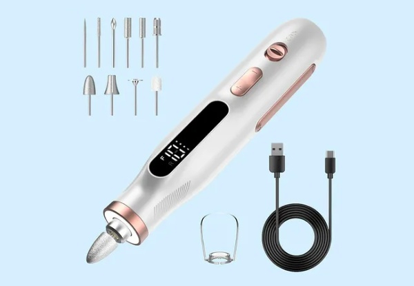 Electric Professional Nail Drill Kit with 10 Speeds