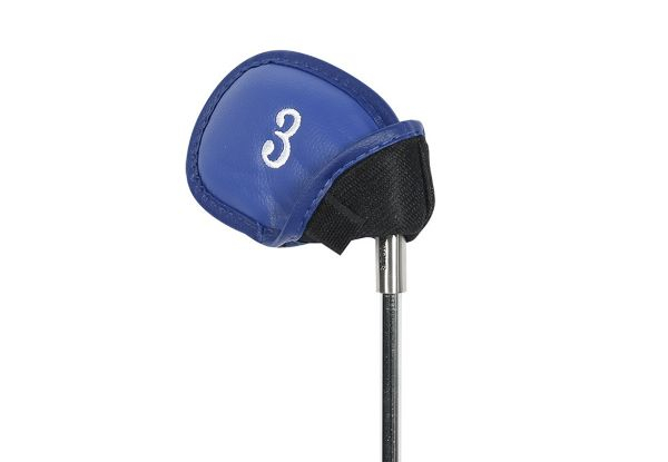 12-Piece Golf Iron Head Cover Set - Available in Three Colours & Options for Two Sets