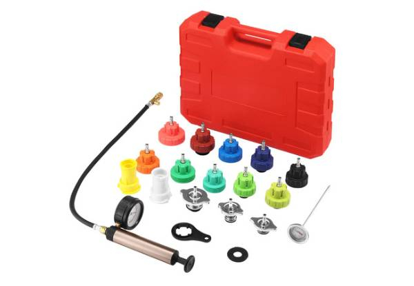 18-Piece Radiator Pressure Tester Kit
