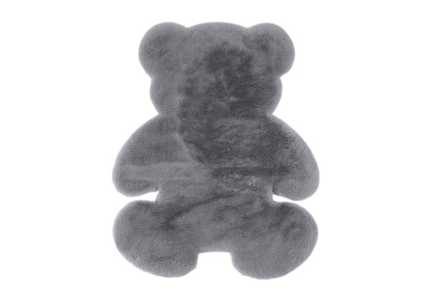 Bear Shaped Fluffy Floor Mat - Four Colours & Three Sizes Available