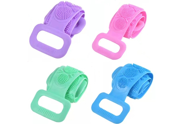 Silicone Shower Back Scrubber - Two Sizes & Four Colours Available